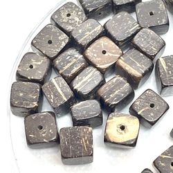 Lot Of 38 Coconut Wood Beads