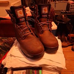 Carhartt Boots Steel  Toe Size Nine And A Half
