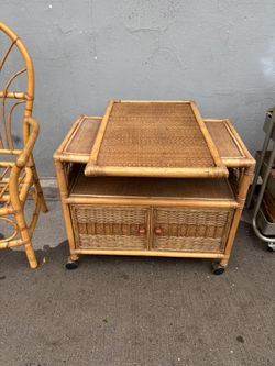 Bamboo Chair & Cart