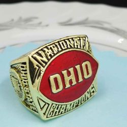 Ohio State Buckeyes 1961 RETRO Woody Hayes Football Ring Size 11