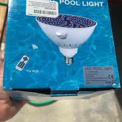 Swimming Pool Led Light Bulb And Remote 