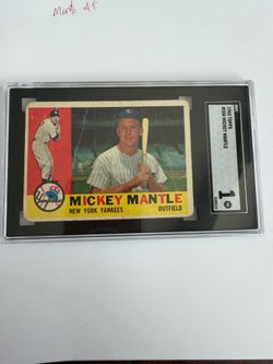 1960 topps Mickey mantle graded