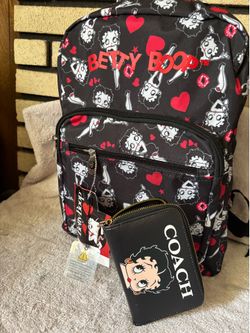 Betty Boop Backpack Matching Wallet