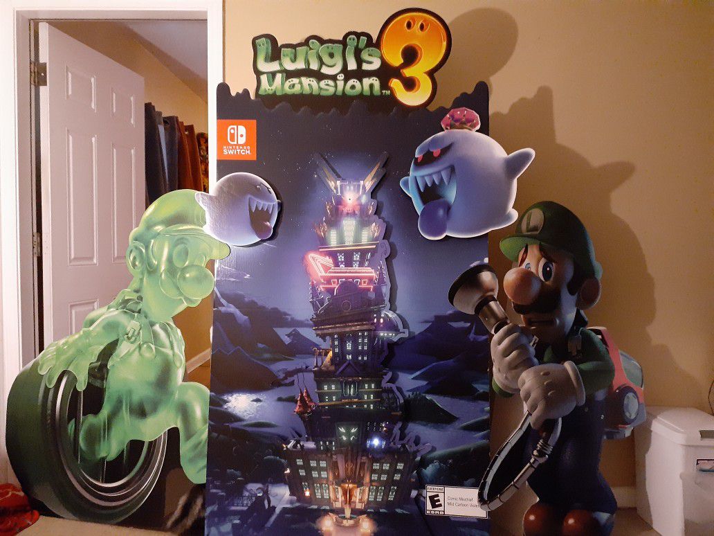 Luigi Mansion 3 display [ with LED lights]