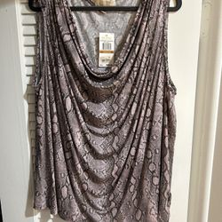 Brand New Michael Kors, 3X Rosewater Shirt