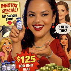 Authentic Innotox Toxin 100 units -$125