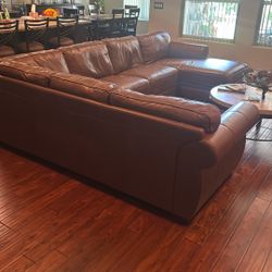 Leather Section Sofa Coach 