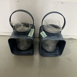 Set of 2 Seaport Lanterns - Brand New