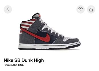 NEW 2010 NIKE SB DUNK HIGH “Born In The Usa” Sz10.5