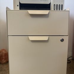IKEA White Rolling File Cabinet