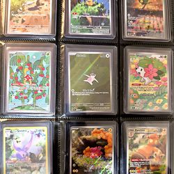 Full art illustration rare pokemon cards mint