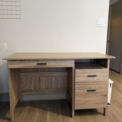 Washed Gray Writing Desk  