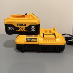 Dewalt Combo Cargador Y Batería 8.0Ah