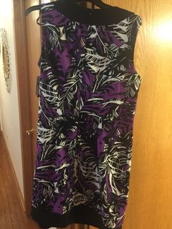 Cute dress black purple 16