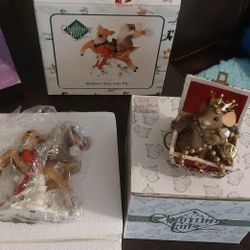 Charming Tails Figurines (2) New In Box