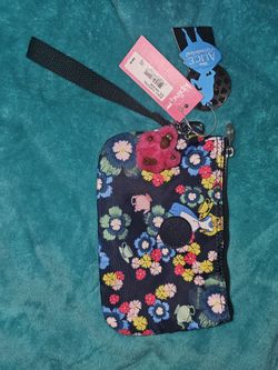 New With Tags KIPLING wristlet Alice In Wonderland