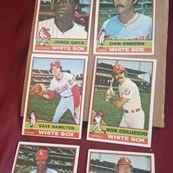 1976 Topps White Sox Baseball Cards 