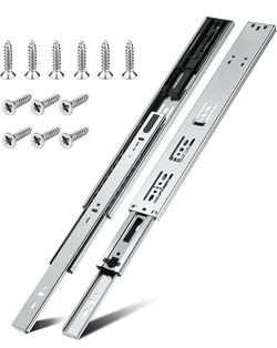 HBL'10 Pairs Soft Close Drawer Slides 22 inch,Full Extension,200Lbs Load Heavy Duty Cabinet Drawer Slides Replacement, Ball Bearing Drawer Slides, Col