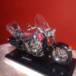 New Harley Davidson Motorcycle Telephone 1998 Telemania Vintage New Old Stock Bike Display 16"x 6"