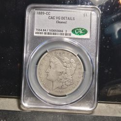 1889 CC MORGAN! VG DETAILS/CLEANED 