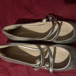 Coach Gold Shoes 8.5