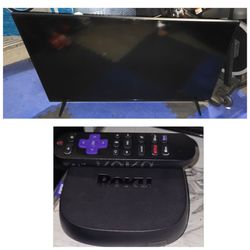 50" Vizio TV (1080p, Full-Array LED)  + Roku Ultra 4K HD- Works Great (Includes Stand)