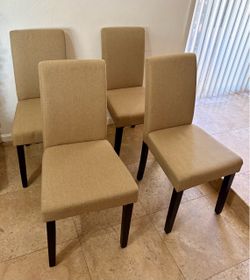 Set of 4 Upholstered Dining Chairs