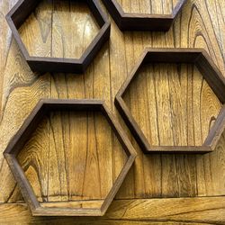 Honeycomb shelf hexagon wall shelf