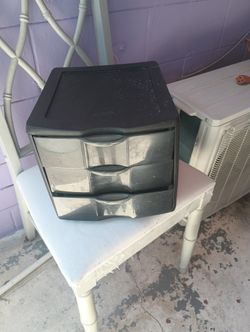 Organizador Pequeño Plástico Tres Gavetas