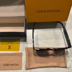 Louie Vuitton Black Squared Sunglasses 