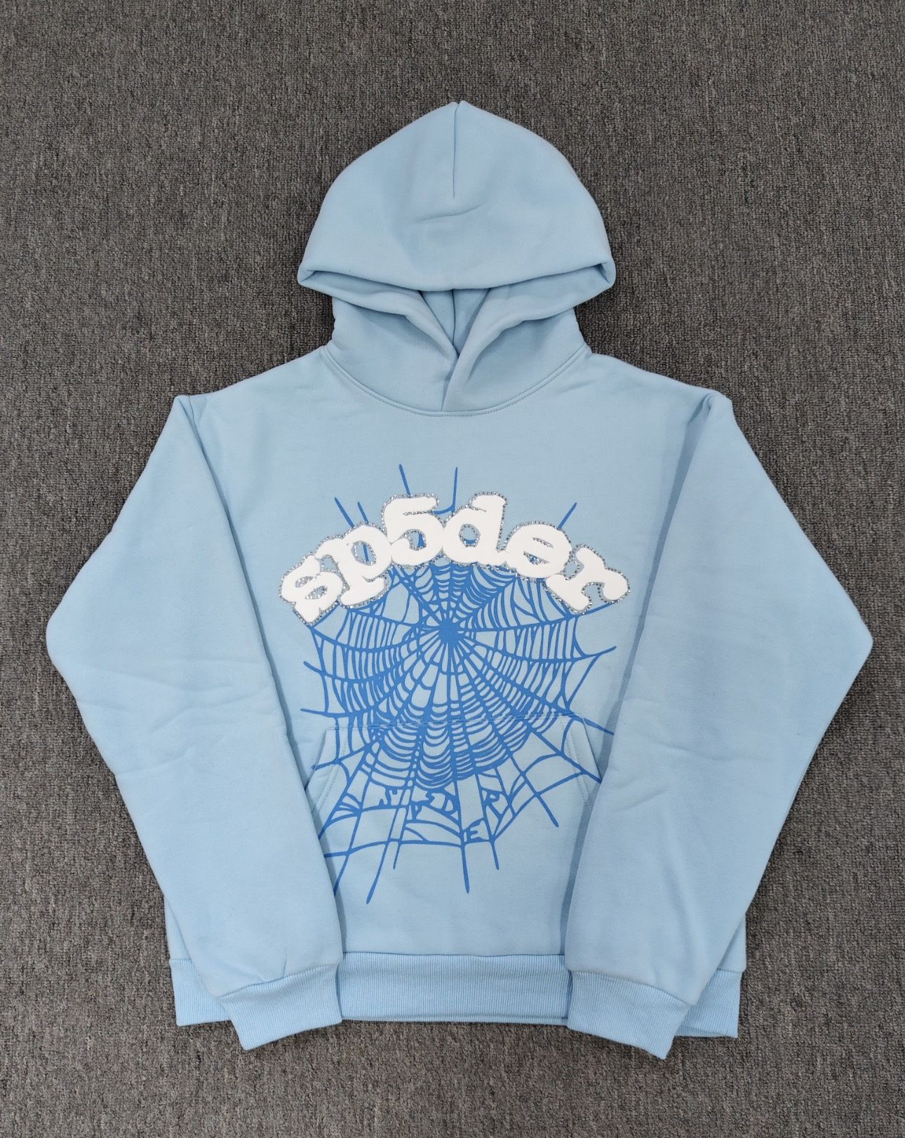 1:1 Light Blue Spider Hoodie 