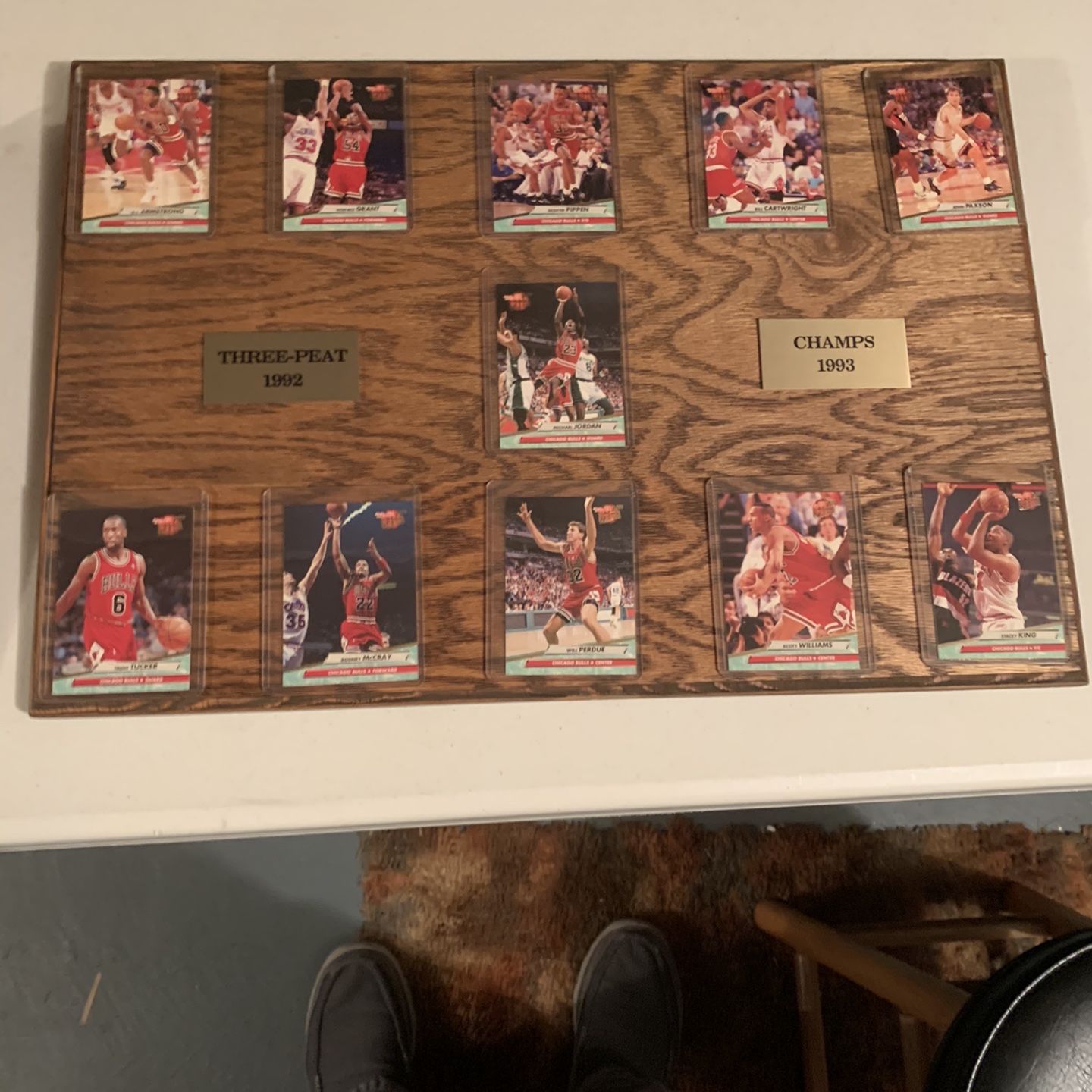 Chicago Bulls Championship Plaque