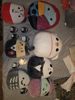 Nightmare Before Christmas Squishmallows Lot — Jack, Sally, Zero & More (7)