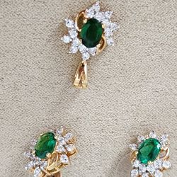 Pendant and Earrings