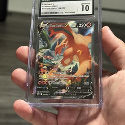2022 POKEMON BRILLIANT STARS 154/172 CHARIZARD V CGC 10 GEM MINT