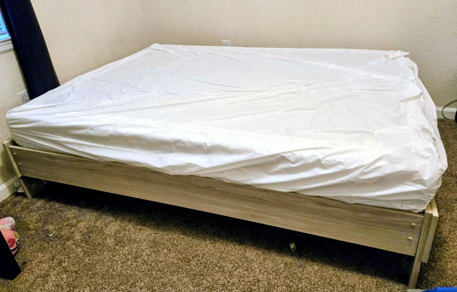 Full Size Mattress And Frame Like New