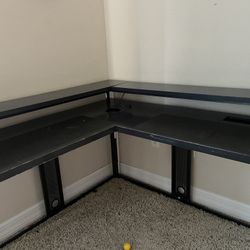  Black Gaming L  ShapedDesk