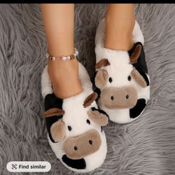 cow women slipper sandal . 