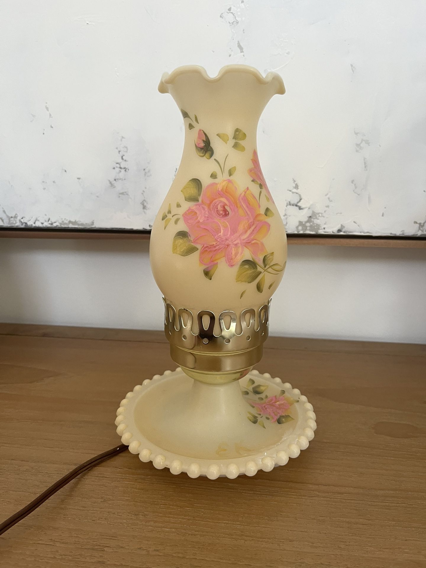 Vintage Hand Painted Lamp 