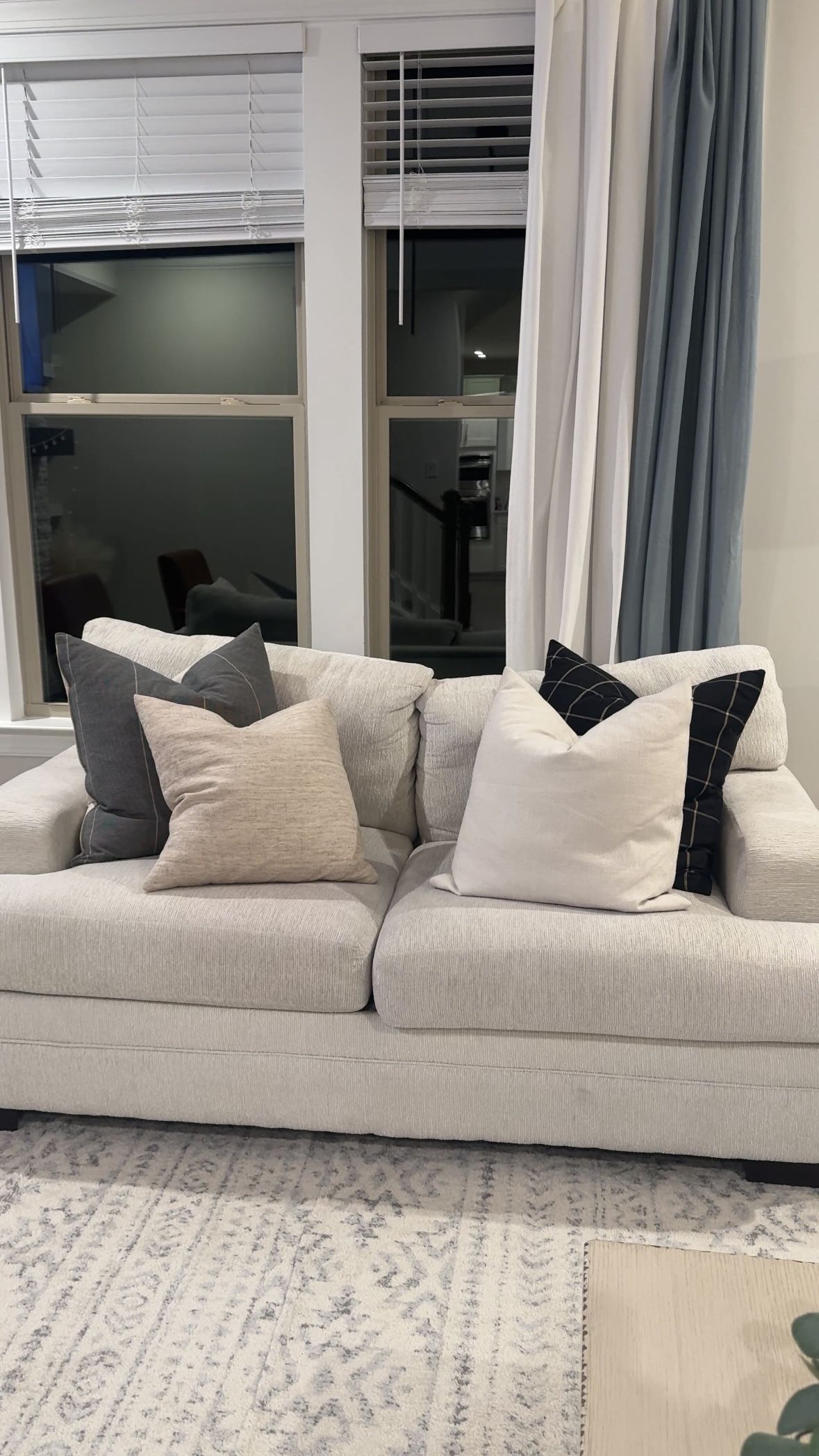 Beige/Cream Sofa And Loveseat Set
