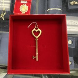Tiffany and Co Heart Key Pendant 