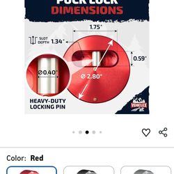 Vehiclex 3-Pack Heavy-Duty Puck Lock Set