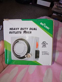 Heavy duty dual outlets timer ⏲️
