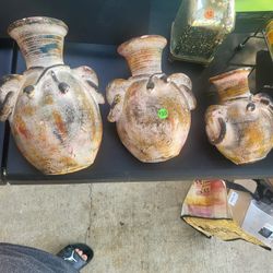 3 Mexican Wall Mount Cantaritos