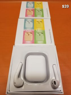 New Bluetooth/rechargeable/earpiece/ Headphones/earbuds/headset many styles i12, airpods, airpod pro and more compatible with iPhone or android Bz9