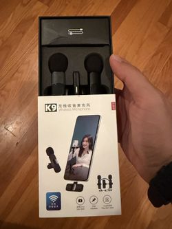 Two Wireless Mics To iPhone For Vlogging Video Etc 
