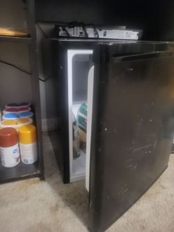 Bedside fridge.