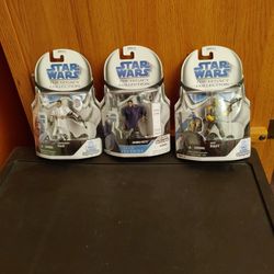 STAR WARS THE LEGACY COLLECTION SET OF 3 FIGURES.