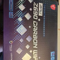 Msi Z690 Carbon Wifi Z690 DDR5 12th, 13th and 14th gen Intel cpu supported.