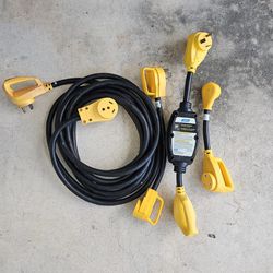 RV Extension Cord, Adapters, and Circuit Analyser